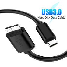 Кабель USB 3,1 Type C к Micro B, разъем типа «Папа-папа», кабель для зарядки и передачи данных для внешнего жесткого диска, HDD 2024 - купить недорого