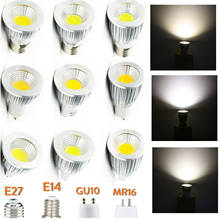 Lámpara LED GU10, E27, E14, MR16, CC, 12V, 220V, 110V, 6W, COB, foco, 85-265V, decoración 2024 - compra barato