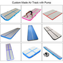 Promotion ! Big Size Inflatable Air Track (10m/11m/12m)*2m*0.2m Air Track Gymnastics Top Quality DWF Air Track Mat With Pump 2024 - buy cheap