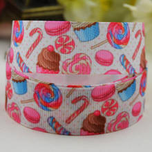 7/8 ''22mm, 1" 25mm, 1-1/2 "38mm, 3" 75mm personaje caramelo estampado Grosgrain cinta fiesta decoración X-02244 10 yardas 2024 - compra barato