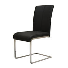 Chair modern minimalist fashion restaurant dining chair home white back  creative iron  leather   2024 - buy cheap