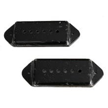 Um par de P-90 p90 cão-orelha captador de guitarra cobre preto (c42) 2024 - compre barato