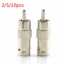 Conector Bnc hembra a Rca macho, acoplador adaptador divisor para Cctv Rg59, Cable de cámara W17, 2/5/10 Uds. 2024 - compra barato