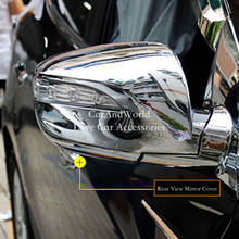 Для hyundai ix35 2010-2015 зеркало заднего вида Панель крышка внешнее, заднего вида рамки литья отделка салона АБС лоснистое автомобильное волокно аксессуары 2024 - купить недорого