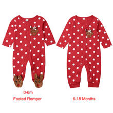 Christmas Baby Girl Boys Rompers Newborn Xmas Clothes Deer Printed Long Sleeve Single Breasted Romper Jumpsuit Outfits 2024 - buy cheap