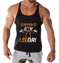 Brand Tank Tops Fitness Men LEGDAY Sleeveless Shirt Gym Tank Tops Bodybuilding LEGDAY Print workout cotton Men Vest 2021 2024 - buy cheap