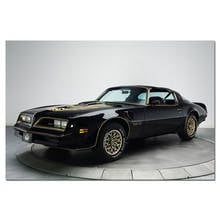 Cartaz de carro clássico firebird, impressão de cartaz para decoração de casa, arte de parede para sala de estar 2024 - compre barato