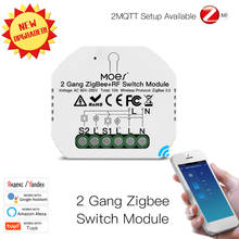 New Tuya ZigBee3.0 Smart Switch Led Light Smart Life Push Module 2 Gang ZIGBEE+RF Work With Alexa Google Home Smart Home 2024 - buy cheap