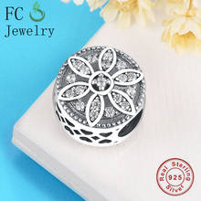 FC Jewelry Fit Original Pan Charms Bracelet Authentic 925 Sterling Silver Daisy Mix Zirconia Bead For Making Women Berloque 2020 2024 - buy cheap