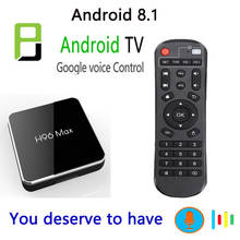 New Smart TV box H96 max X2 Amlogic s905x2 Android 8.1 tv box 4GB 64GB Bluetooth Google Media Player smart tv set top box 2024 - buy cheap