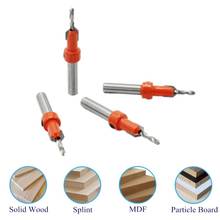 6PC Woodworking Screws Chamfering Wood Hole Drill Bits Tool Set Wood Plastic Power Tool Round Shank HSS Countersink Drill Bit 2024 - buy cheap