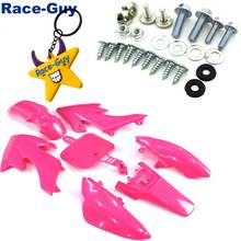 Pink Plastic Fairing Fender Body Kits + Mounting Screws For Chinese Pit Dirt Trail Bike Honda CRF50 XR50 50cc 70cc 90cc 110cc 12 2024 - buy cheap