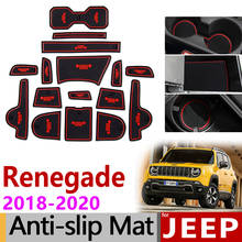 Anti-Slip Mat for Phone Gate Slot Mats Cup Rubber Pads Rug for Jeep Renegade 2019 2020 Facelift Model Car Accessories Stickers 2024 - buy cheap