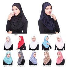 Cachecol muçulmano hijab, cachecol de seda islâmico modis hijab, cachecol com cabeça de proteção 2024 - compre barato