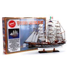 LUCKK New AMERIGO VESPUCCI Sailing Model Boats 3D Wooden Assembly Zeilboot For Home Decoratie Gifts Souvenirs Kinderen Toys 2024 - buy cheap
