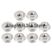 #6-32 Serrated Flange Hex Lock Nuts, 304 Stainless Steel, 10 Pcs 2024 - buy cheap