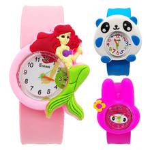 New Style ! Cartoon Mermaid Watch Children Learning Time Toy Kids Watches Boys Girls Clock Christmas Gift Child Digital Watches 2024 - buy cheap