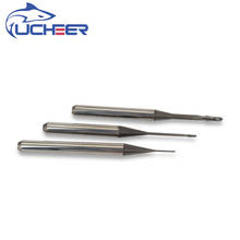 UCHEER 3pcs set 0.6/1.0/2.0mm Roland Dental Milling Cutter with DLC Coating cad cam dental burs milling Zirconia Block Available 2024 - buy cheap