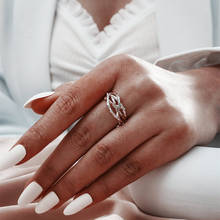 MOREDEAR-anillo ajustable abierto para mujer, diseño único 2024 - compra barato