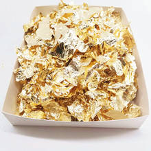 1 кг имитация золотых хлопьев фрагменты золотых листьев золотые хлопья лист хлопья позолота украшения для ногтей искусство ремесла Золотая фольга 2024 - купить недорого