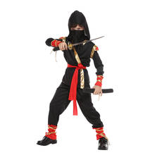Disfraces de Ninja para niños, Cosplay clásico de Halloween, suministros de decoraciones, uniformes de fiesta Ninja 2024 - compra barato