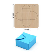 Troqueles de corte de madera, caja de regalo, suministros de decoración, plantilla adecuada para máquinas troqueladoras comunes en el mercado 2024 - compra barato