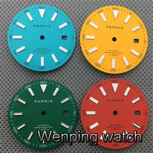 PARNIS 30.8mm Watch Dial Luminous Suitable For Miyota 8205 8215 821A,Mingzhu DG2813 3804 Seagull ST1612 Movement 2024 - buy cheap