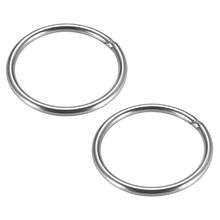 Uxcell-anillo redondo de acero inoxidable soldado, 2 uds., 79x6mm 2024 - compra barato