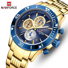 Men’s Watch Top Brand NAVIFORCE Luxury Business Quartz Wristwatch Men Stainless Steel Sport Watch Clock Male Relogio Masculino 2024 - buy cheap