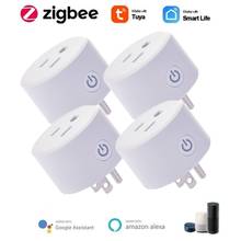 Tuya ZigBee Smart Plug US 15A 110-250V Wireless Timer Socket Smart Home Voice Control work with Alexa Google Home Assistant 2024 - buy cheap