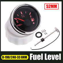 52mm Fuel Water Level Gauge 0~190/240~33 ohm With Level Sensor 200 250 300 350 450 mm Sensors Stainless Steel 316 Gauges 2024 - buy cheap
