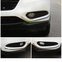 ABS CHROME TIM FRONT FOG LIGHT LAMP COVER STRIP CAR STYLING AUTO ACCESSORIES FOR HONDA HRV VEZEL HR-V 2014 2015 2016 2018 2019 2024 - buy cheap