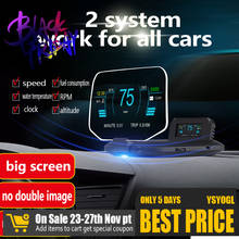 2020 Head Up Display OBD2 Car HUD Mirror Display C1 OBD2+GPS Dual Mode Car GPS Speedometer Overspeed Warning Faulty Code Scan 2024 - buy cheap