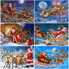 DIY Santa Claus 5D Diamond Painting Full Square Drill Cartoon Diamont Embroidery Cross Stitch Kits Christmas Gift Home Decor 2024 - купить недорого