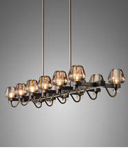All-copper post-modern light luxury dining room chandelier simple nordic design bar villa model room lamp 2024 - buy cheap