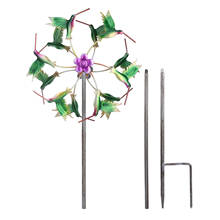 Spinner de viento para exteriores, molino de viento de Metal para decoración de jardín, juguete para niños, decoración de fiesta de césped y jardín 2024 - compra barato