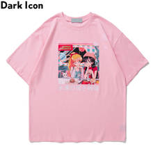 Dark Icon-camisetas con estampado de dibujos animados para hombre y mujer, camiseta de manga corta para hombre, Tops de 4 colores 2021 2024 - compra barato