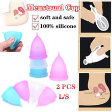 Copo menstrual de silicone macio, copo menstrual higiênico pequeno + 5 peças grande, copo de cuidados de saúde para período menstrual, 10 peças (5 peças) 2024 - compre barato