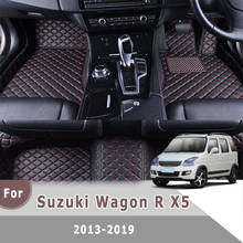 RHD-alfombrillas de cuero para coche, accesorio Interior, alfombras, Estilismo, para Suzuki Wagon R X5, 2019, 2018, 2017, 2016, 2015, 2014, 2013 2024 - compra barato