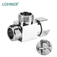 Lohner-cartuchos de grifo para baño, válvula adaptadora de 3 vías en T de alta calidad para cabezal de ducha de bidé, desviador de agua de latón 2024 - compra barato