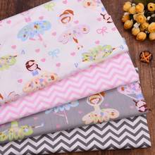 DIY Sewing Quilting Sheets Thin Cotton Fabric Material Dancing Girl Print Cotton Printed Fabric Child Clothing Quilting Textile 2024 - buy cheap