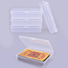 4pcs Transparent Plastic Boxes Playing Cards Container PP Storage Case Packing Poker Game Card Box For Board Games 10*7cm 2024 - buy cheap