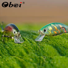 Obei-señuelo de pesca Minnow, cebo Artificial duro con láser, ojos 3D, 67mm, 9,2g, Wobblers de pesca para buceo, 0,25 m-6,2 m, Crankbait, Minnows 2024 - compra barato