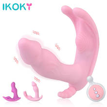 Ikoky vibrador remoto sem fio para mulheres, masturbador feminino sem fio para estimular clitóris e ponto g, brinquedos sexuais para mulheres 2024 - compre barato