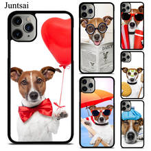Jack Russel Terrier Sunglasses Phone Case For iPhone X XS Max XR SE 2020 6S 7 8 Plus 12 13 Mini 11 Pro Max Cover Coque 2024 - buy cheap