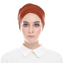 Capa hijab com estampa de camisa muçulmano, 5 fábricas, cobertura total, cachecol, envoltório de cabeça, sob o lenço, turbante 2024 - compre barato