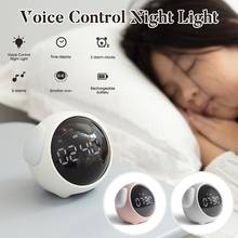 New Alarm Clock Cute Pixel Expression Clock Night Light Multifunctional Electronic Digital Table Clock Snooze 2024 - buy cheap