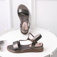 QZYERAI, летние европейские женские сандалии, модная женская обувь из натуральной воловьей кожи, сандалии на танкетке 2024 - купить недорого