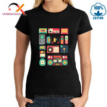 Camiseta de tecnología RETRO para mujer, Camiseta Vintage de manga corta, ropa de música fresca, Camiseta de tecno de marca de lujo para hombre 2020 2024 - compra barato