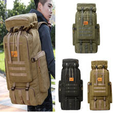 70L уличный рюкзак, Молл, военный тактический рюкзак, спортивная сумка, водонепроницаемый походный рюкзак для альпинизма, для путешествий 2024 - купить недорого